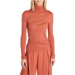 Reduzierte Orange ALYSI Rollkragen Angora-Pullover aus Jersey für Damen Größe M für den für den Herbst 