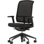 AM Chair mit Netzrücken und 2D-Armlehne (nero / LightNet schwarz )