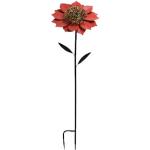 Reduzierte Aprikose Am Design Gartenstecker & Beetstecker mit Blumenmotiv aus Metall 
