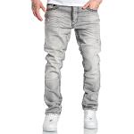Graue Ripped Jeans & Zerrissene Jeans aus Denim für Herren Weite 34 