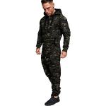 Khakifarbene Camouflage Herrenjumpsuits & Herrenoveralls Größe 3 XL 