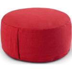 Rote Allergiker Runde Sitzkissen rund 14 cm aus Baumwolle 