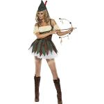 Beige Robin Hood Robin Faschingskostüme & Karnevalskostüme aus Polyester für Damen Größe S 