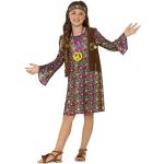Bunte Blumenmuster Hippie-Kostüme & 60er Jahre Kostüme aus Polyester für Kinder 