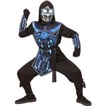 Schwarze Ninja-Kostüme aus PVC für Kinder 