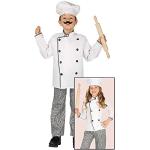 Weiße Koch-Kostüme für Kinder 