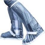 Weiße Schuhüberzieher & Regenüberschuhe durchsichtig mit Reißverschluss aus PVC leicht für Herren 