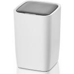 AMARE Kunststoff Mülleimer besonders leicht mit Sensor, 50 L Volumen,  Abfallbehälter in Weiß