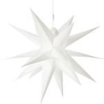 Weiße Sterne Runde LED Lichterketten mit Weihnachts-Motiv aus Kunststoff 