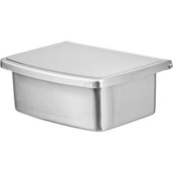 AMARE Luxus Feuchttücherbox Edelstahl, 15,5 x 17,5 x 6,5 cm - silver 8700-2029-050