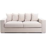 Amaris Elements | 'Cooper' 3 Sitzer Sofa Stoffbezug Greige/beige 2.25m in 5 Farben und 4 Größen