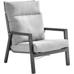 Anthrazitfarbene Moderne Amatio Rechteckige Lounge Sessel aus Metall gepolstert Breite 50-100cm, Höhe 50-100cm, Tiefe 50-100cm 