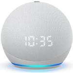 Amazon Echo Dot (4. Generation) | Smarter Lautsprecher mit Uhr und Alexa | Weiß