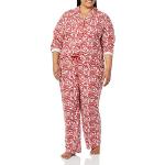 Rote Amazon Essentials Pyjamahosen lang mit Weihnachts-Motiv aus Flanell für Damen Größe S Weihnachten 