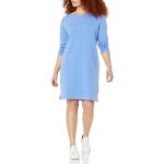 Reduzierte Blaue Langärmelige Amazon Essentials Sweatkleider aus Baumwollmischung für Damen Größe XS 