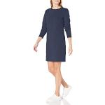 Reduzierte Marineblaue Langärmelige Amazon Essentials Sweatkleider aus Baumwollmischung für Damen Größe S 