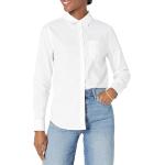 Reduzierte Weiße Langärmelige Amazon Essentials Damenlangarmhemden aus Leinen Größe XS 