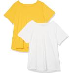 Goldgelbe Kurzärmelige Amazon Essentials T-Shirts für Damen Größe 5 XL Große Größen 