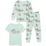Reduzierte Amazon Essentials Kinderschlafanzüge & Kinderpyjamas aus Flanell für Jungen 3-teilig für den für den Winter 