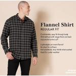 Reduzierte Pflaumenfarbene Karo Langärmelige Amazon Essentials Herrenlangarmhemden aus Flanell Größe S 