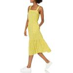 Reduzierte Rosa Amazon Essentials Sommerkleider mit Reißverschluss aus Twill enganliegend für Damen Größe S für den für den Sommer 