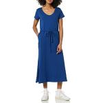 Reduzierte Marineblaue Kurzärmelige Amazon Essentials Shirtkleider für Damen Größe XS für den für den Sommer 