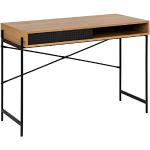 Reduzierte Schwarze Minimalistische AC Design Furniture Rechteckige Schreibtische & Arbeitstische pulverbeschichtet aus Eiche Breite 0-50cm, Höhe 50-100cm, Tiefe 100-150cm 
