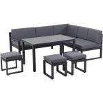 Anthrazitfarbene ambia home Dining Lounge Sets 6-teilig 