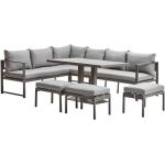 Anthrazitfarbene ambia home Dining Lounge Sets aus Stahl 