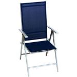 Marineblaue Unifarbene Gartenstühle Metall aus Metall Breite 100-150cm, Höhe 100-150cm, Tiefe 50-100cm 