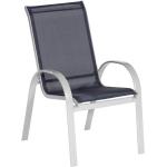 Marineblaue Unifarbene Gartenstühle Metall stapelbar Breite 50-100cm, Höhe 50-100cm, Tiefe 50-100cm 2-teilig 