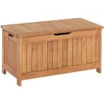 Beige Auflagenboxen & Gartenboxen aus Massivholz mit Deckel 