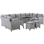 Weiße Ambia Garden Rechteckige Dining Lounge Sets aus Polyrattan Breite 250-300cm, Höhe 250-300cm, Tiefe 250-300cm 6-teilig 