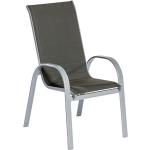 Anthrazitfarbene Ambia Gartenstühle Metall aus Metall stapelbar Breite 100-150cm, Höhe 100-150cm, Tiefe 0-50cm 
