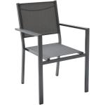 Graue Gartenstühle Metall aus Aluminium stapelbar Breite 50-100cm, Höhe 50-100cm, Tiefe 50-100cm 