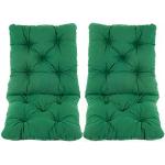 Grüne Gesteppte Ambientehome Sitzkissen & Bodenkissen aus Baumwolle 2-teilig 