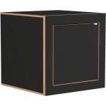 Ambivalenz - Fläpps Box Nachttisch - schwarz, rechteckig, Holz,Metall - 40x40x40 cm (FL510203) (703)