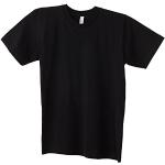 American Apparel Unisex Baumwoll-T-Shirt, Kurzarm (Medium) (Schwarz)