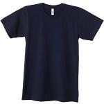 American Apparel T-Shirt, Unisex, kurzärmelig, Baumwolle, einfarbig Gr. L, navy