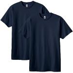 American Apparel Unisex-Erwachsene Kurzarm, Stil G1301, T-Shirt, True Navy (2er-Pack), M