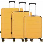 Reduzierte Gelbe American Tourister Trolley-Sets aus Kunststoff für Herren 3-teilig 