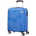 Reduzierte Blaue American Tourister Hartschalen-Trolleys 38l mit Reißverschluss aus Kunststoff für Herren S - Handgepäck 