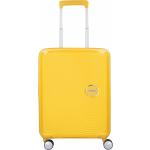 Reduzierte Gelbe American Tourister Kunststoffreisetrolleys mit Rollen für Herren S - Handgepäck 