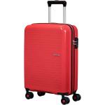 Rote American Tourister Polycarbonattrolleys mit Rollen 