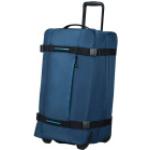 Marineblaue Unifarbene American Tourister Reisetaschen mit Rollen 84l aus Polyester 