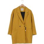 Reduzierte Gelbe Vintage American Vintage Wollmäntel aus Wolle für Damen Größe S 