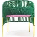 Reduzierte Rosa Geflochtene ames Caribe Lounge Sessel aus Kunststoff Breite 50-100cm, Höhe 50-100cm, Tiefe 50-100cm 