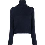 Reduzierte Dunkelblaue Ami Paris Nachhaltige Rollkragen Kaschmir-Pullover aus Wolle für Damen Größe L 