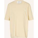 Gelbe Ami Paris T-Shirts aus Baumwolle für Damen Größe XS 