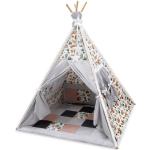 Amilian Spielzelt Tipi Zelt für Kinder Spielhaus für Kinderzimmer Tippi; Teepee; Tent, braun, T82